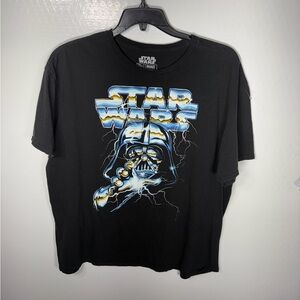 Darth Vader Star Wars Black and Blue Graphic Tee 378